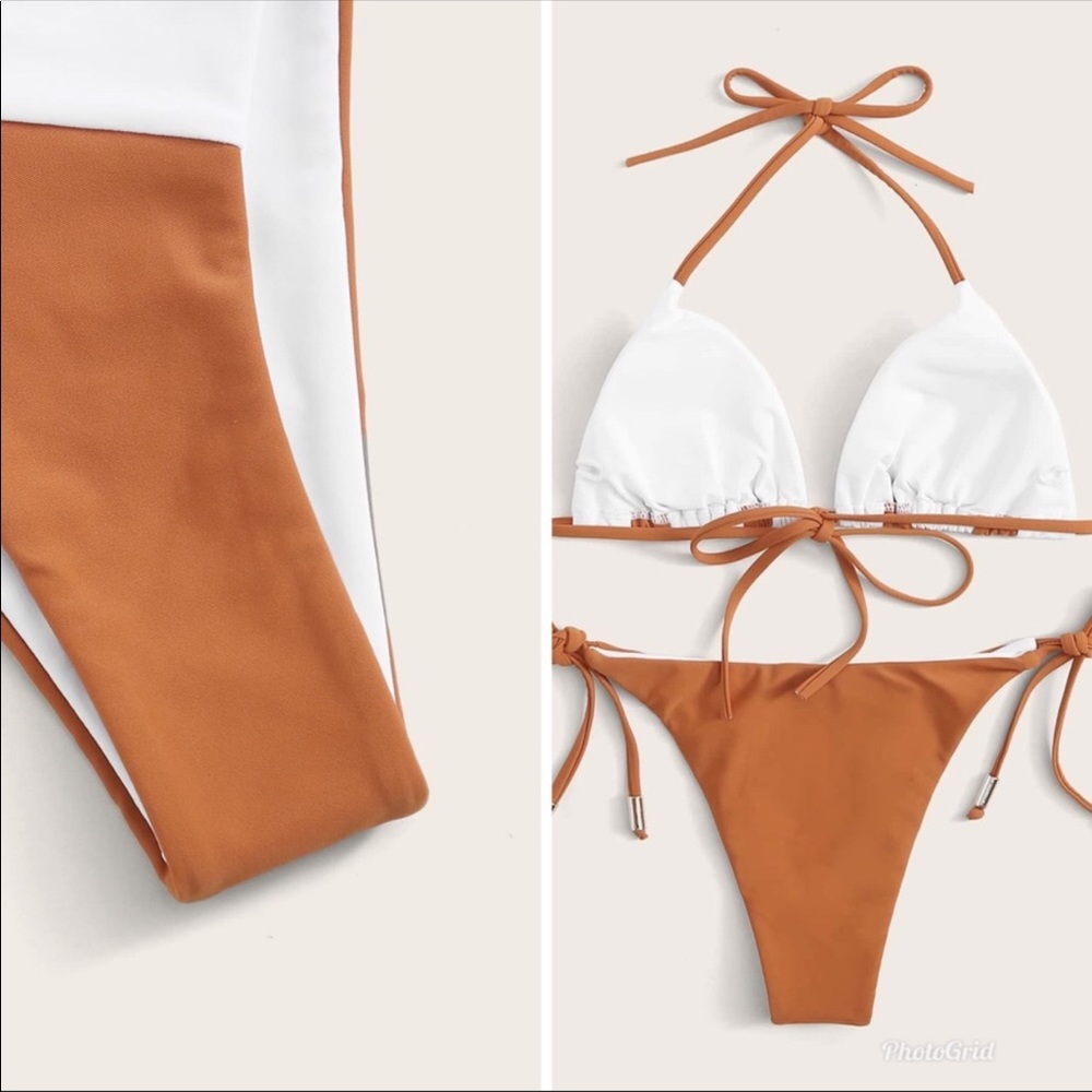 💃🏻Gracen Triangle Side Tie Bikini - Picture 2 of 13